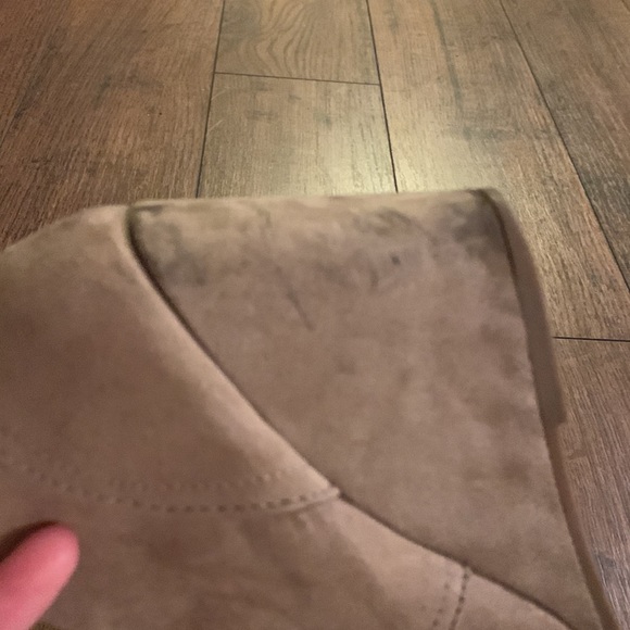 Women’s beige wedge bootie - Picture 5 of 6
